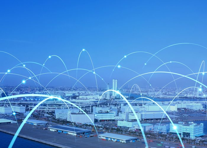 o875 Industrial technology concept. Communication network. INDUSTRY 4.0. Factory automation.; Shutterstock ID 1660696486; Purchase Order: -